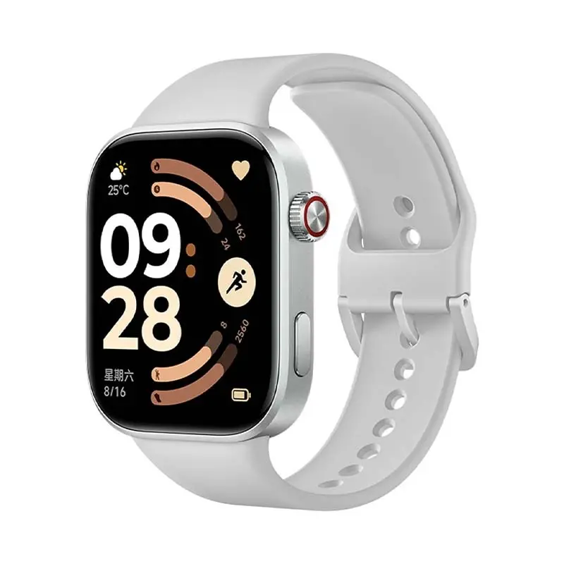 Xiaomi Redmi Watch 6 Smart Watch - Silver Side in Half